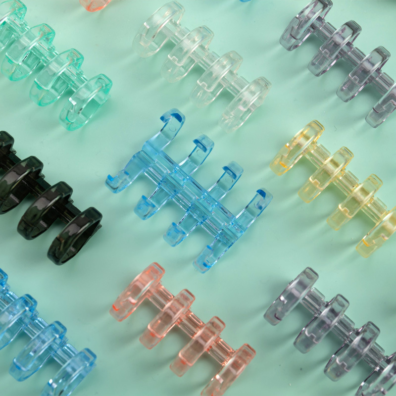 Carefully Selected Loose-leaf Book Clip Buckle Student Storage Pocket Porous Notebook DIYSegmented Plastic Color Handmade Clip