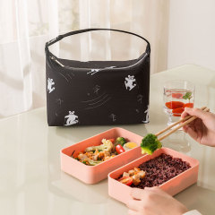 Lunch bag rice box bag large capacity insulated bag portable oil-proof office worker student rice box bag thick aluminum foil meal bag