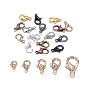 Alloy Lobster Buckle Beaded Accessories Necklace Bracelet Buckle Multi-specification Buckle diy Jewelry Accessories Keychain