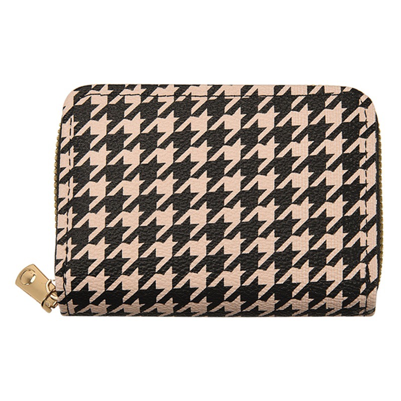 European and American Printed Accordion Card Holder for Women Compact 2025 New Multi-Card Slot Driver's License Bank Card Holder Zipper Coin Purse