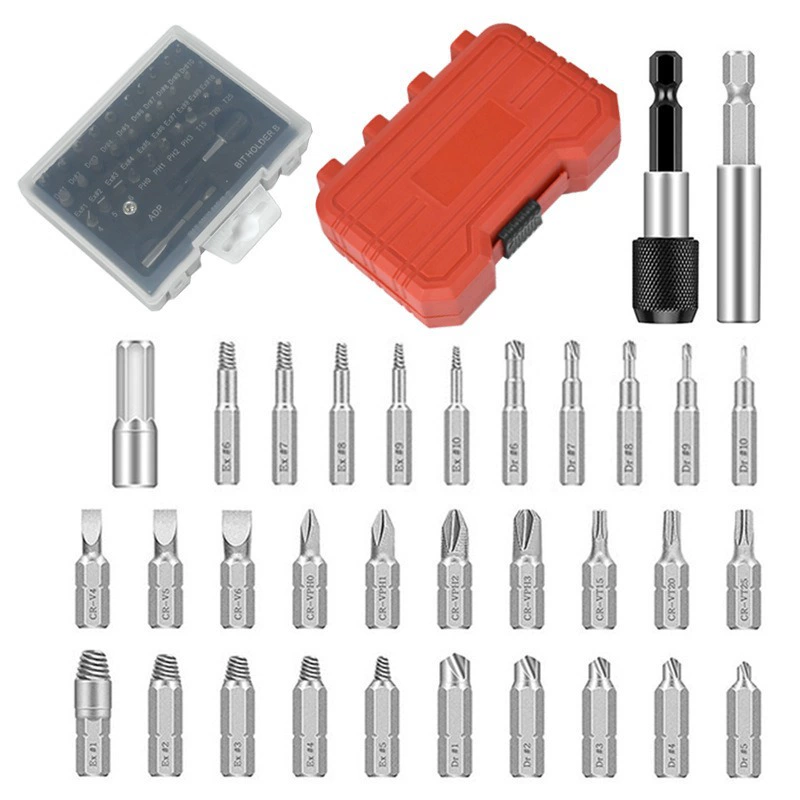 22 комплекта винтовых выдвижных устройств Поврежденные зубные сломанные проволоки Комплект инструментов для удаления высокоскоростных стальных обратных выдвижных винтов