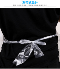 Disposable aprons for home and catering plastic transparent anti-dirty aprons for adults and children disposable bibs individually packaged