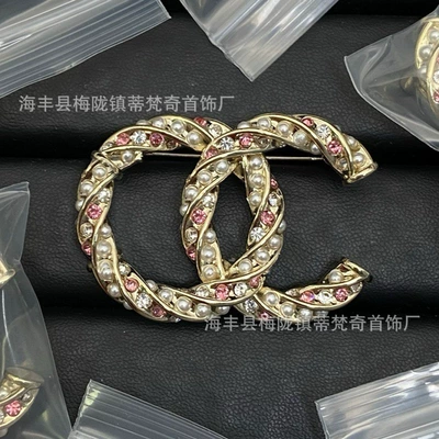 Yaxa sancaqları, 25C New Double C Brooch - correct-delivery-of-physical-style-10