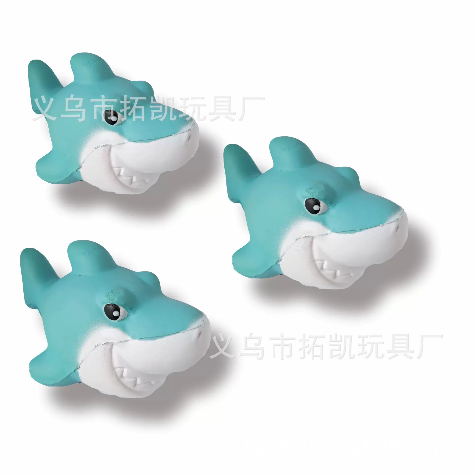 动物园海洋馆纪念小礼品，慢回弹卡通鲨鱼玩具，squishy可爱鲨鱼