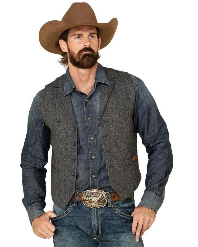 K 38692 Tweed Wool Vest Mens Retro Style Retro Wool Vest