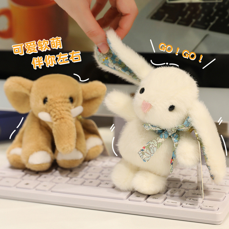 かわいいペンギン人形ペンダントウサギぬいぐるみガールバッグぬいぐるみペンダント誕生日ギフト人形|undefined