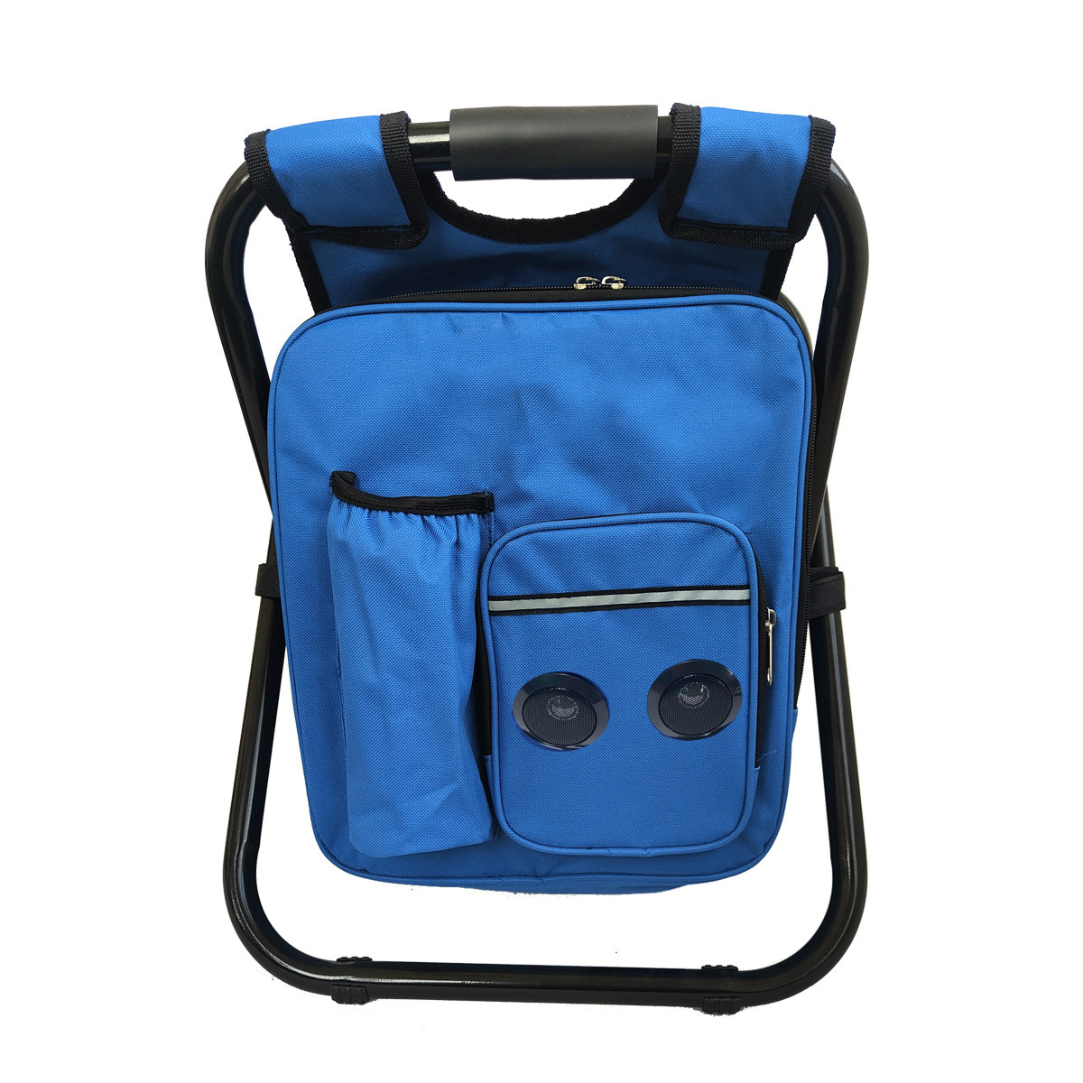 Taburete plegable multifuncional con paquete de hielo acústico con paquete de aislamiento térmico, taburete de pesca, silla de playa, taburete ligero al aire libre