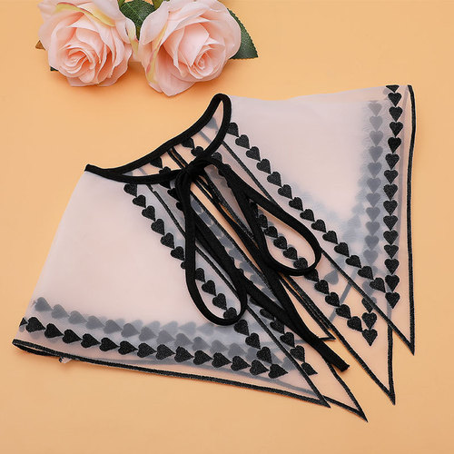 New style women's collar flower navy collar fake collar shawl decoration women's collar flower DIY creative versatile cross-border e-commerce