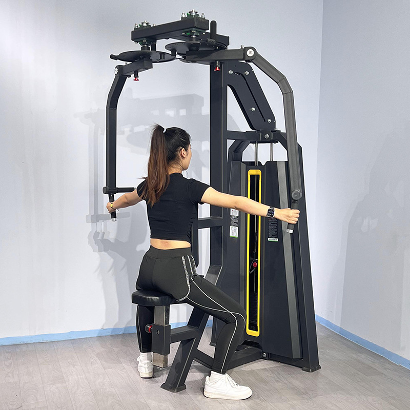 Equipo de ejercicios especial para gimnasio Lang Ming entrenador de aves mariposa máquina de expansión de pecho brazo recto comercial de pecho
