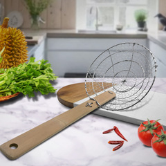 304 Stainless Steel Oil Grid Household Noodles and Dumplings Colander Strainer Large Kitchen Frying Strainer