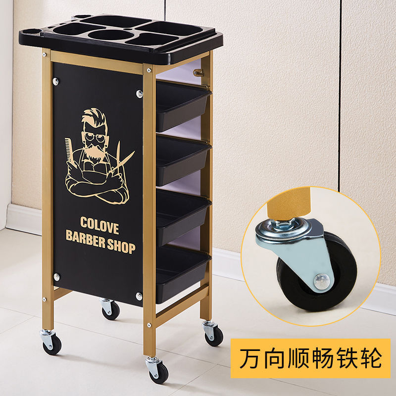 Carro de belleza, cochecito de peluquería, cochecito de peluquería, carro de herramientas, carro de barra de cinco capas, carro de peluquería, armario de herramientas de peluquería