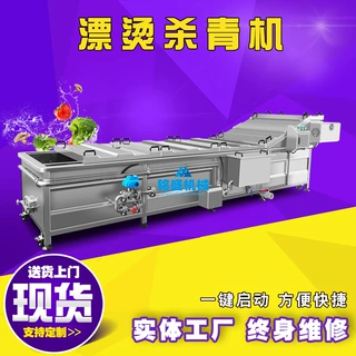 铭盛供应生菜漂烫机 全自动大白菜杀青机 不锈钢茼蒿漂烫冷却设备