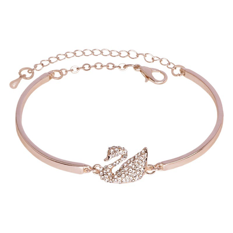 Лебединый браслет браслет с бриллиантами женский стиль носить дикие ювелирные украшения