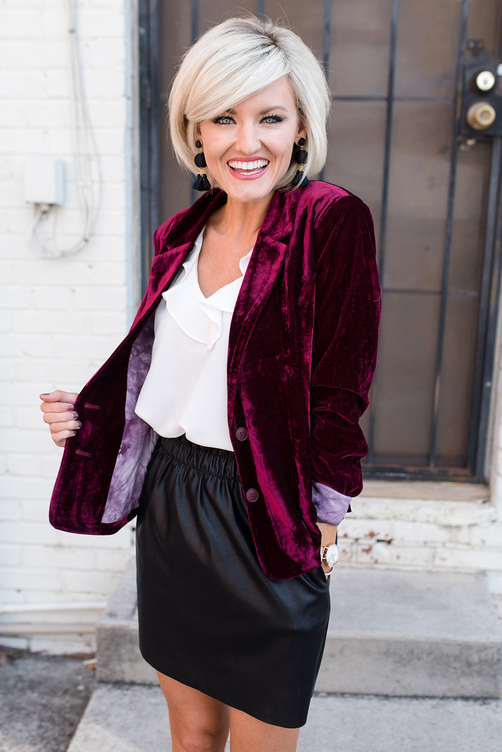 Femmes Blazer Manche Longue Blazers Reliure Contrastée Style Simple Couleur Unie display picture 3