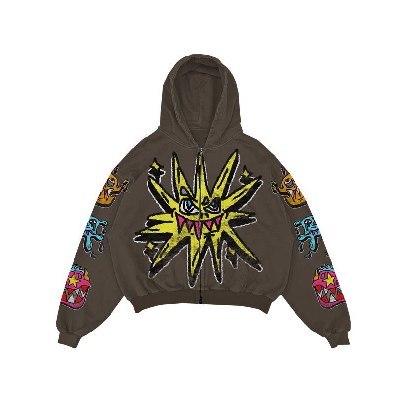 Men's Clothing European And American Trendy Brand Sweatshirt 3D Digital Printing Y2K Retro Unisex Loose Hoodie Sweatshirt_viptrois.com