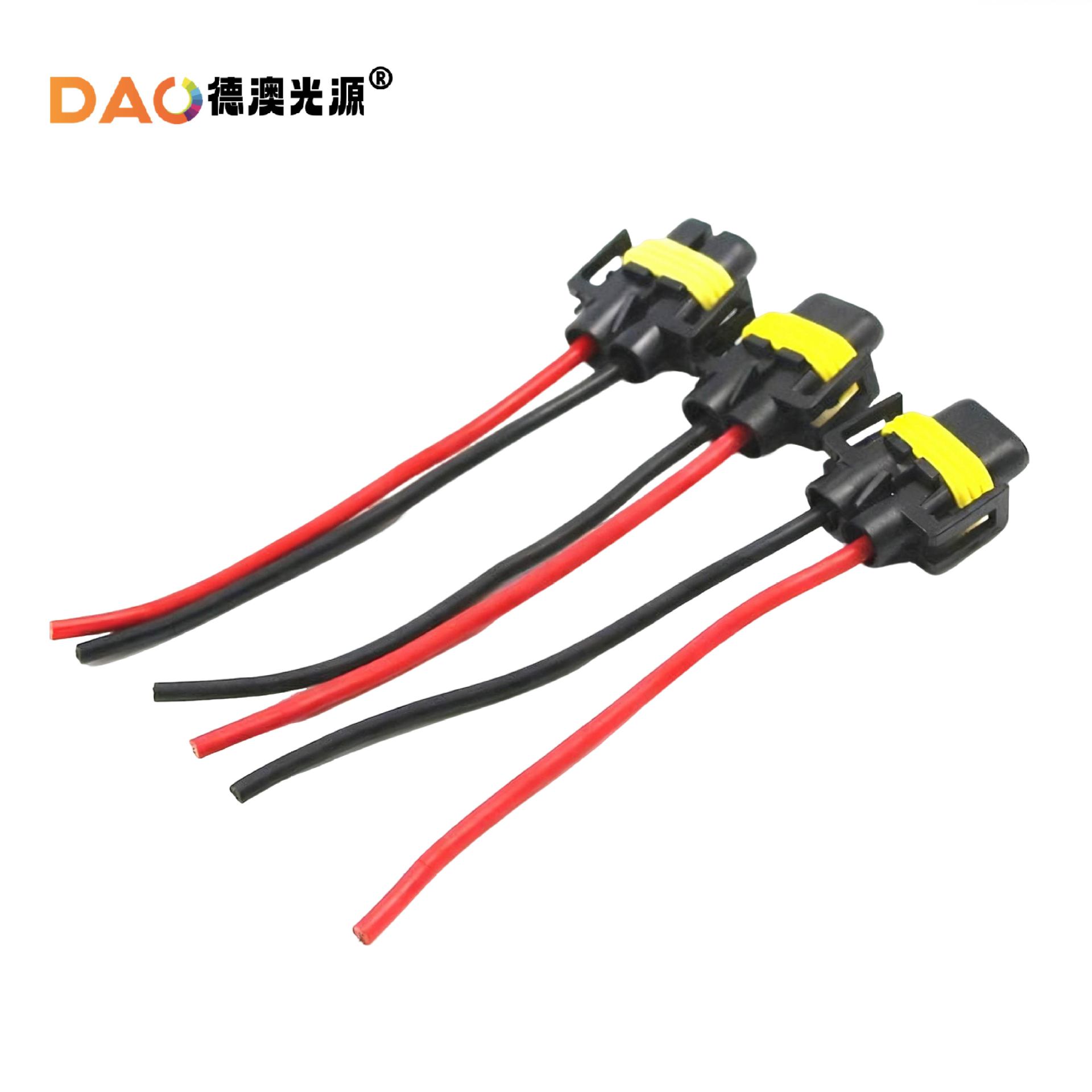 Enchufe femenino del cable eléctrico H14789H11900590069012 con el enchufe especial del estabilizador de la lámpara de xenón del coche del alambre image 2