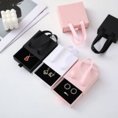 ジュエリー包装箱手持ち引き出し箱アクセサリー包装箱ジュエリー指輪ネックレスピアスはロゴを印刷できます