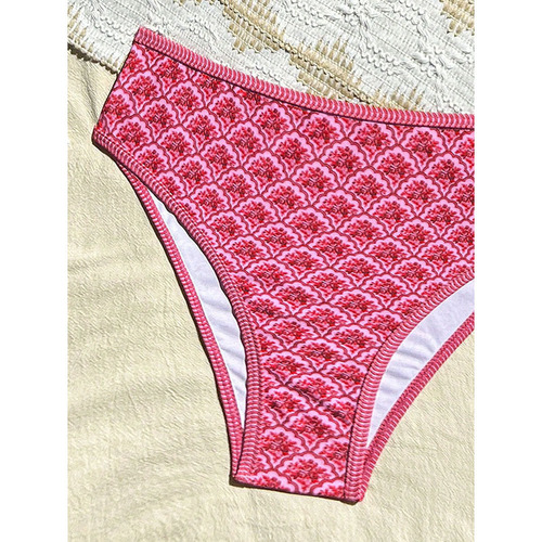 2025 New Amazon European and American printed sexy swimsuit female high-end hot spring beach bikini foreign trade swimwear 