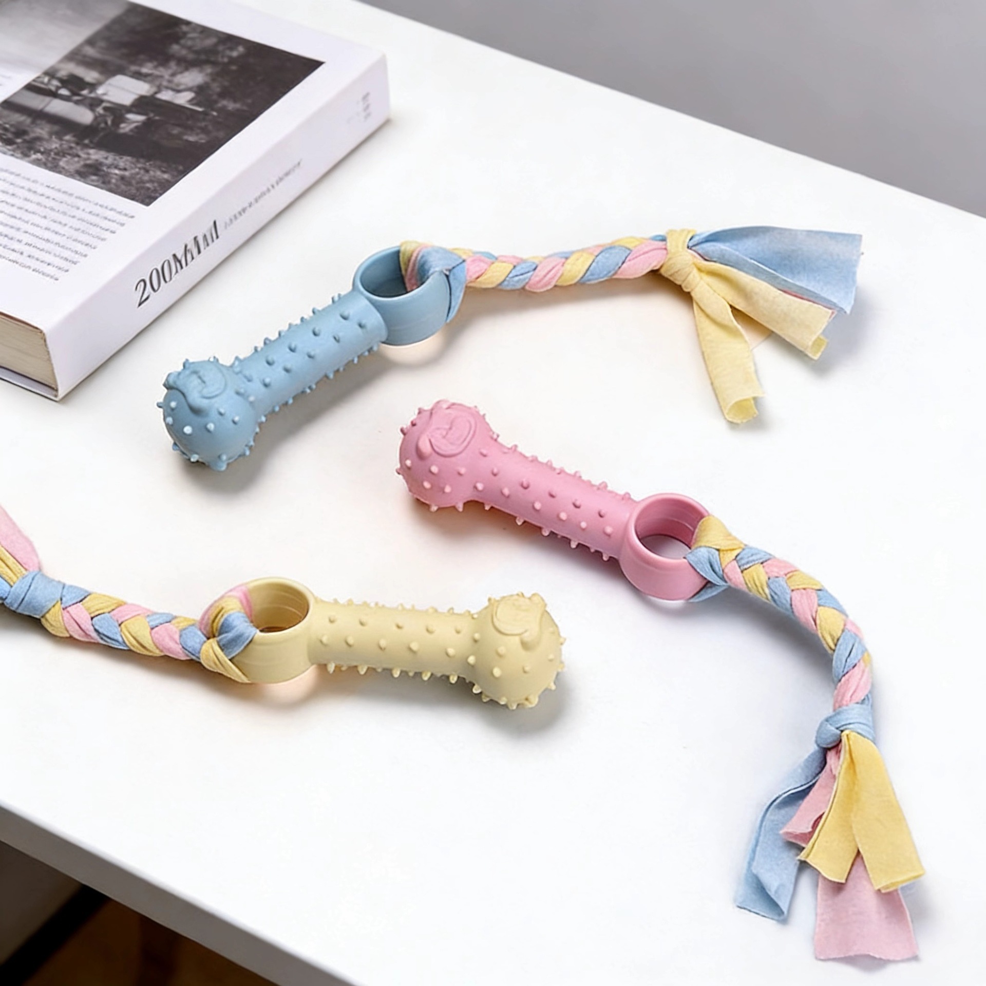 Juguetes para perros, juguetes de voz para mascotas, juguetes resistentes a la mordida, cachorros, perros, entrenamiento de dientes, limpieza de dientes, juguetes de dientes al por mayor