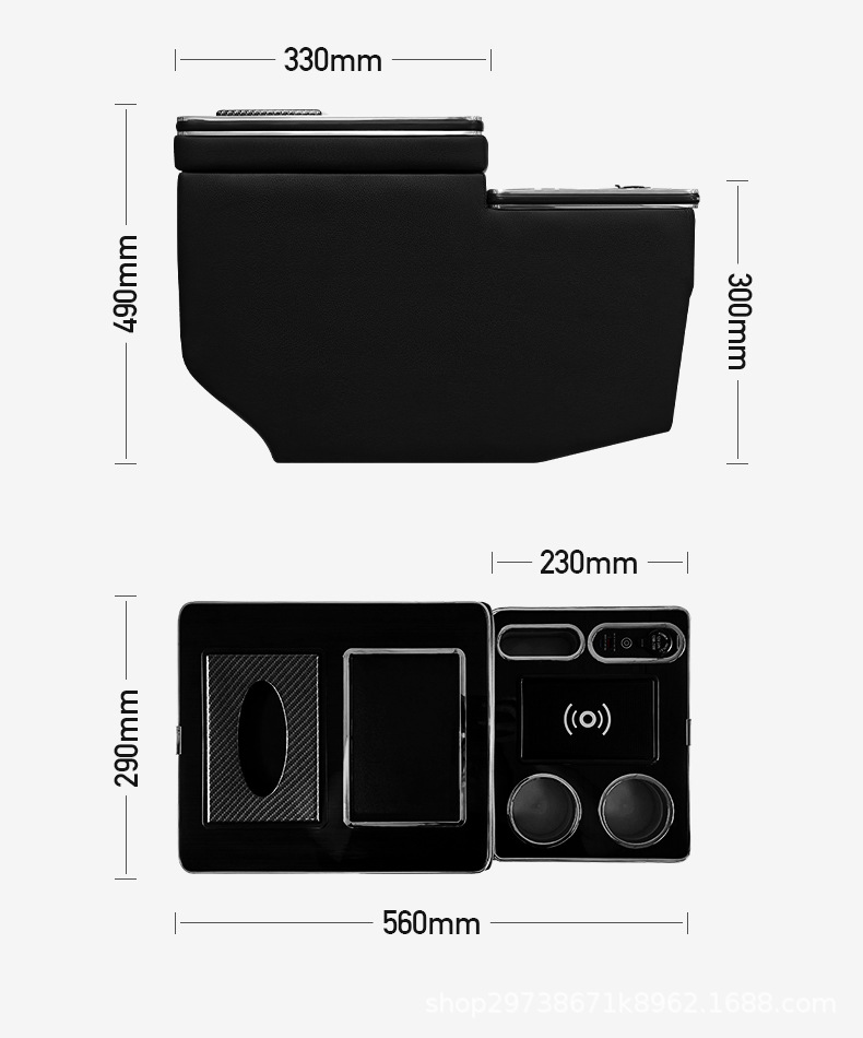 Suitable for Mercedes-Benz 14-22 Vito W447 V200/V250/V260/V300 Center Console Armrest Box