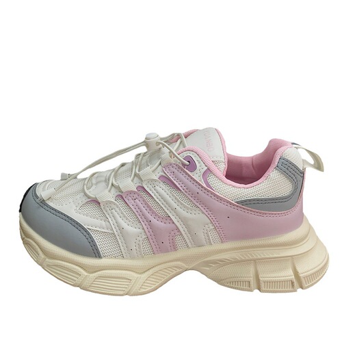 Summer solid color student casual sports shoes for women  new Korean fashion dad shoes thick-soled Harajuku women's shoes
