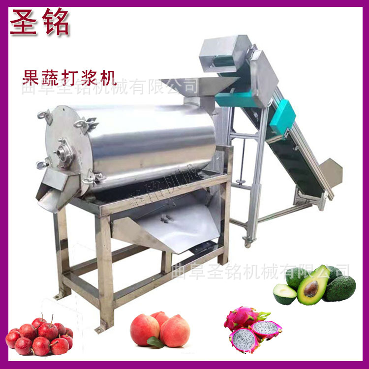 大型果蔬打浆机  快速出浆破碎去核去籽  商用柿子芝麻花生打浆机