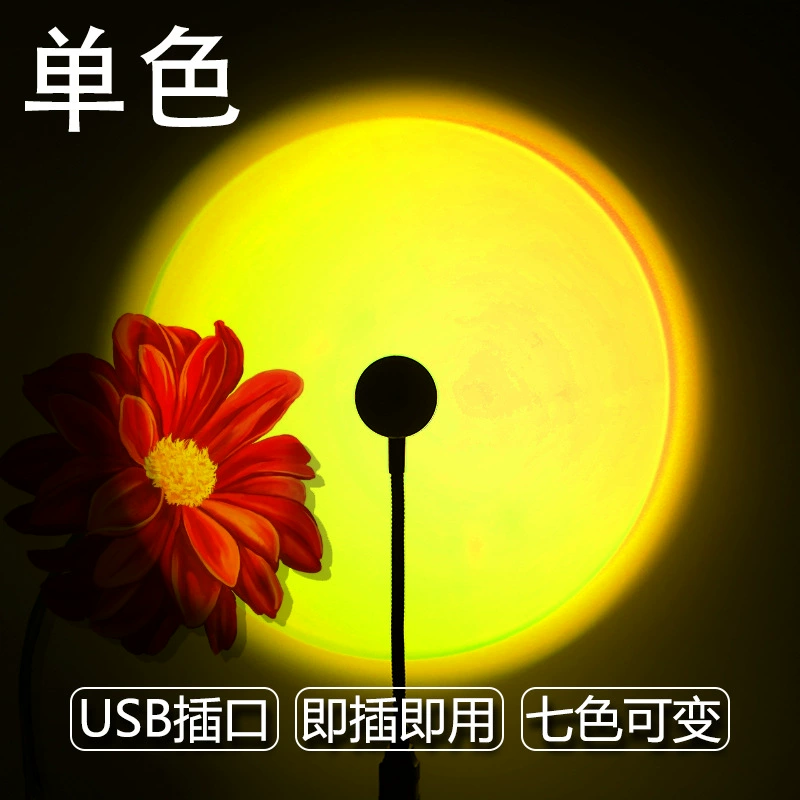 Светильник-проектор закат, RGB USB закатный полевой светильник, корпус ABS, вариант 28 см