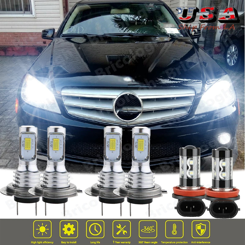 Auto LED delantero conjunto de lámpara de niebla 9005 H7 H11 lámpara de automóvil de alta potencia delantero del automóvil combinación de lámpara de niebla