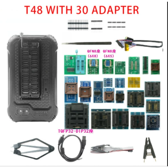 T48 высокоскоростной USB программатор EMMC SPI NAND NOR микроконтроллер одночиповый материнская плата BIOS USB программатор