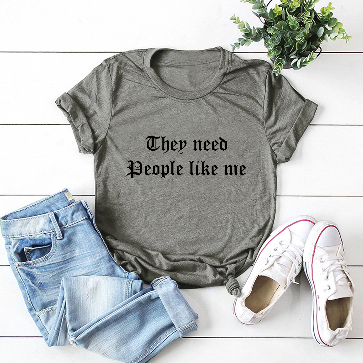 letters print short-sleeved t-shirt NSSN21221