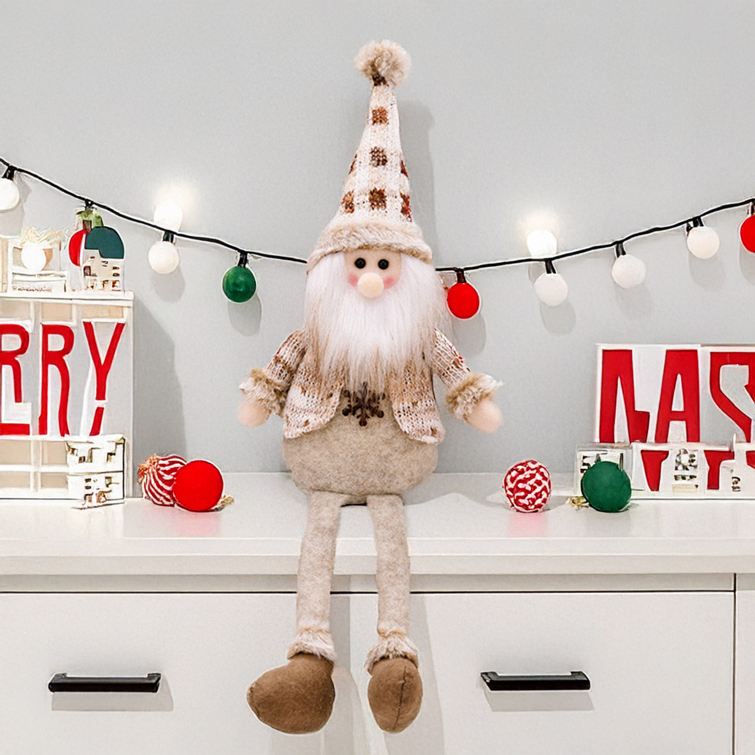 Adorno de Muñeco Navideño de Poliéster para Navidad