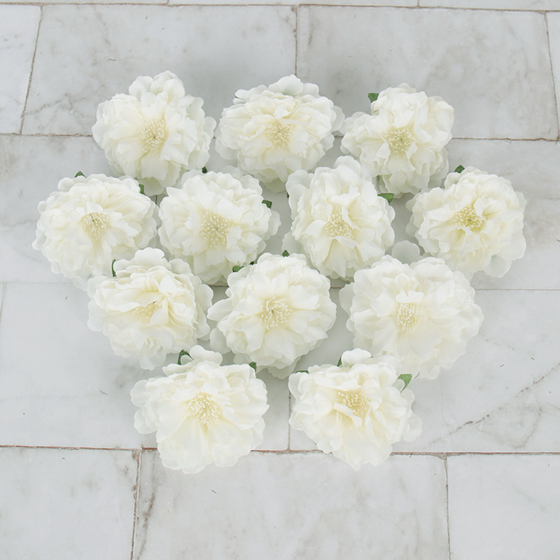 Cabeza de flor de peonía artificial diseño de escena de la boda flor falsa accesorios de decoración del hogar accesorios de fotografía flor de peonía