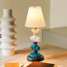 装饰台灯 轻奢美式陶瓷台灯卧室床头温馨创意家用中山灯具批发