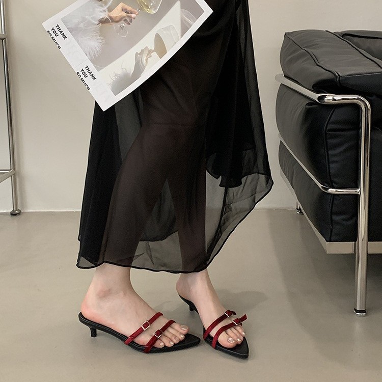 Mules pointed-toe stiletto heels
