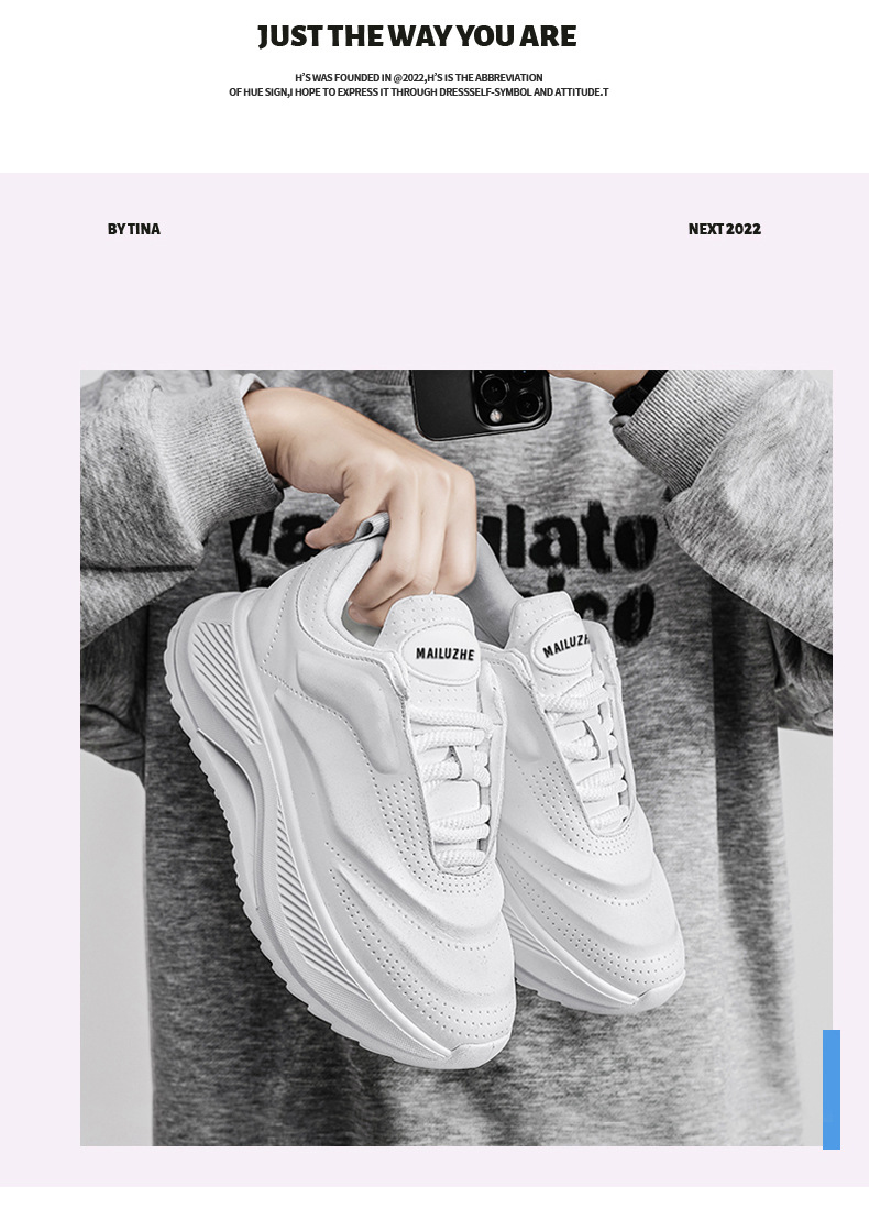 Scarpe da uomo Sneakers bianche Scarpe casual da uomo con fondo spesso con altezza crescente Scarpe da papà traspiranti per coppie di studenti_voghion.com