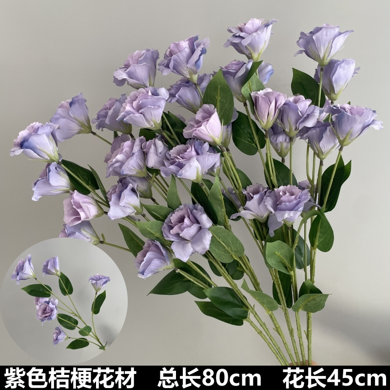 보라색 도라지 꽃