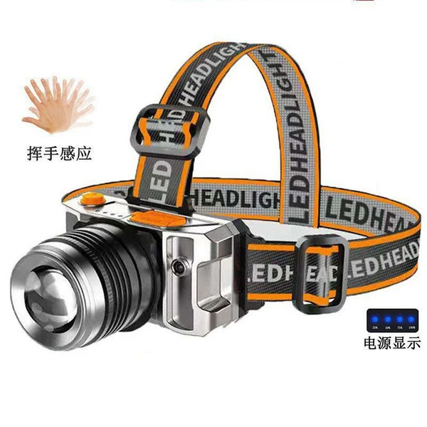 T18AS Silver-Inductive Headlight [Color Box + Headlight + USB]