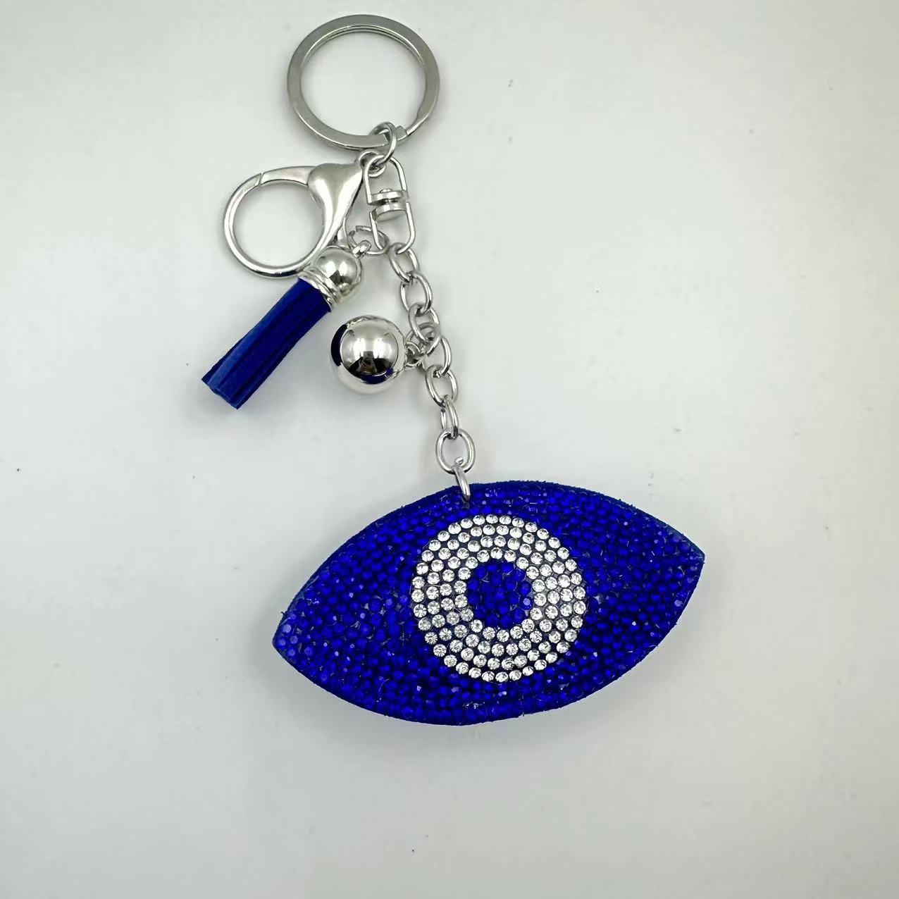 Transfronterizo diamante ojo ojo del diablo llavero colgante bolso bordillo azul Farmati colgante ojo malvado