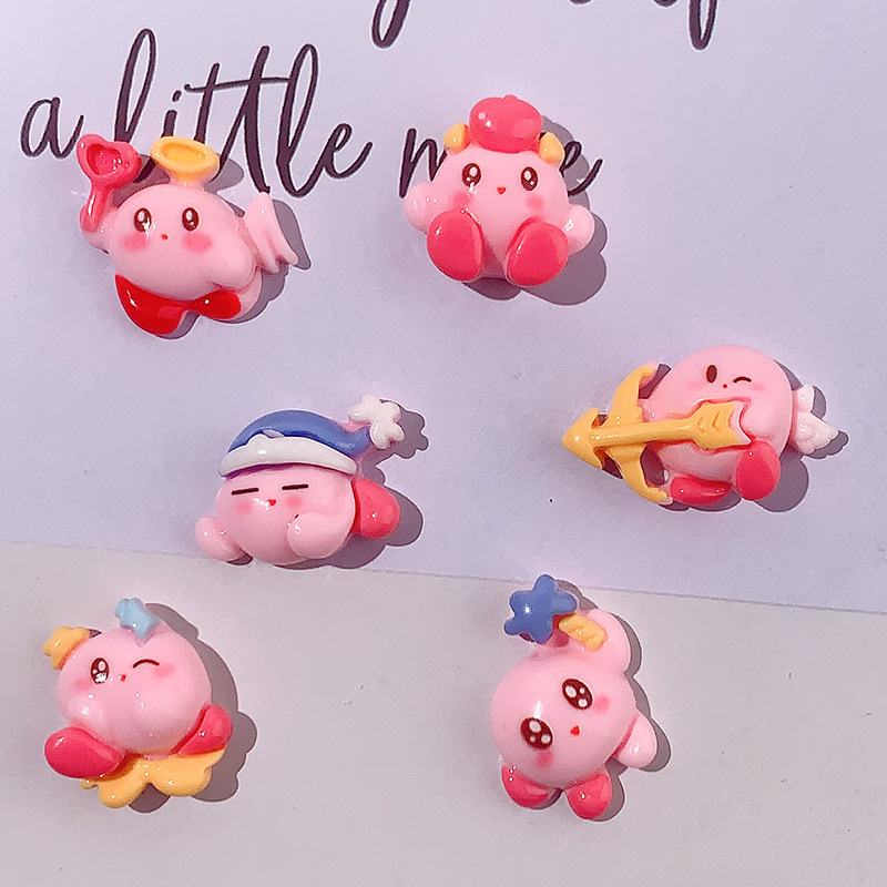 Nuevos dibujos animados arco acessorios de resina kabi diy pegamento crema caja de teléfono móvil adornamiento de cabello agujero zapatos pequeños materiales colgantes