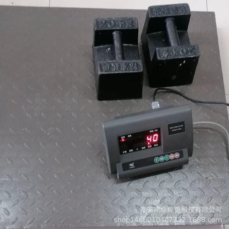 Малый напольный вес SCS-2t весит 2 тонны размер столешницы 1,0*1,0 м стальной конструкции весы цифровой дисплей логистики волос