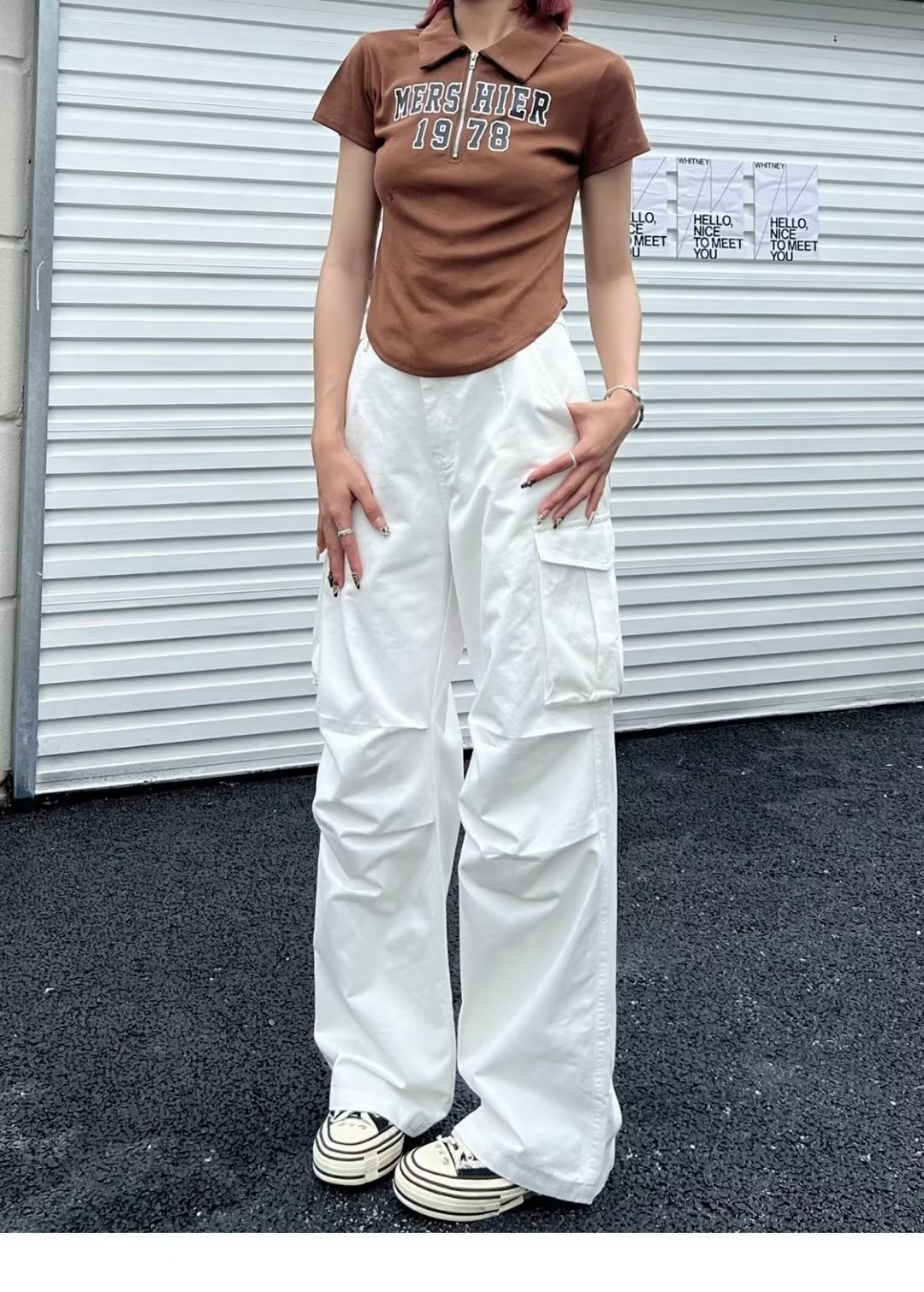 Brown Cargo Pants Image 5