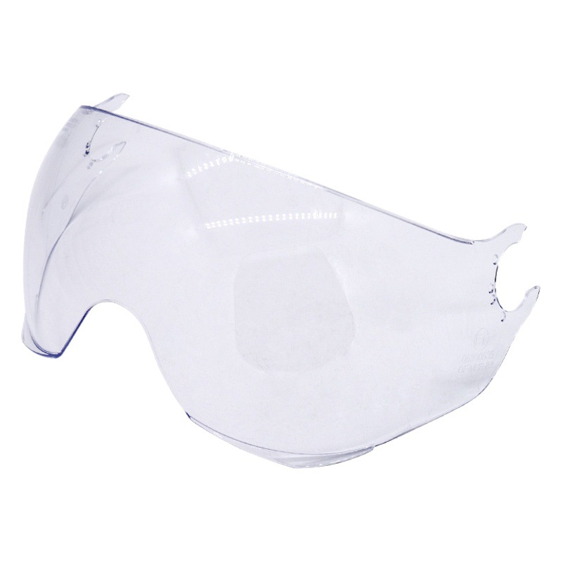 LS2 lente del casco de la motocicleta OF562 medio casco largo y corto lente transparente té negro plateado colorido unisex