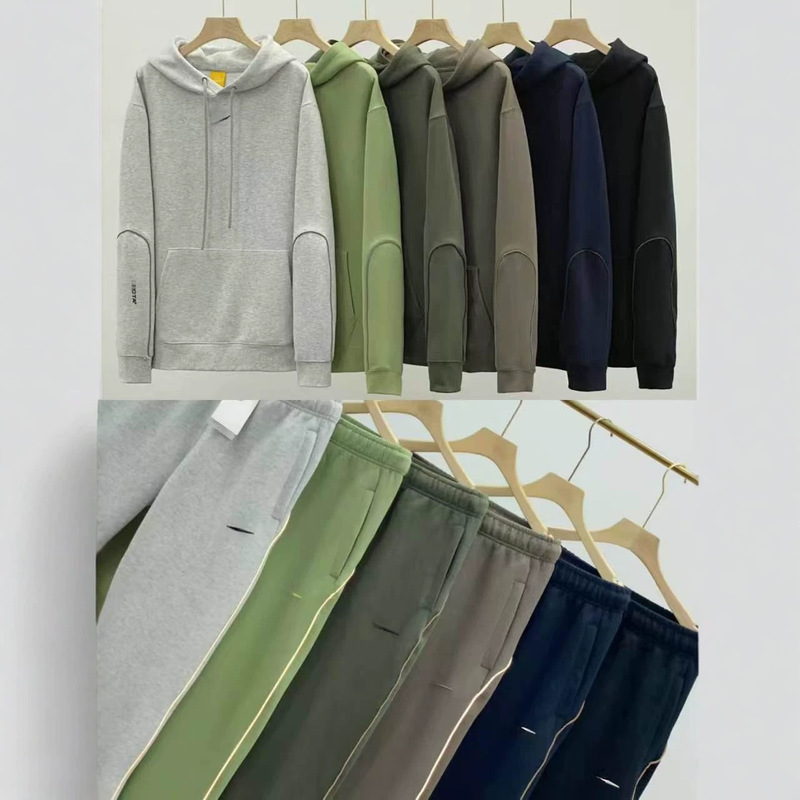 26 Autumn NOCTA Cross-Border Men's and Women's 3M Reflective Stripe Sports Casual Hooded Set, Model No. 7659+7661 26 Autumn NOCTA Cross-Border Men's and Women's 3M Reflective Stripe Sports Casual Hooded Set, Model No. 7659+7661