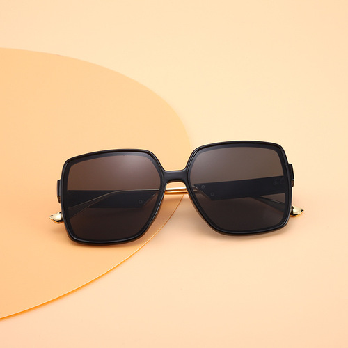 New trendy sunglasses for men, fashionable summer sun protection large frame glasses, Internet celebrity same style glasses, trendy sunglasses