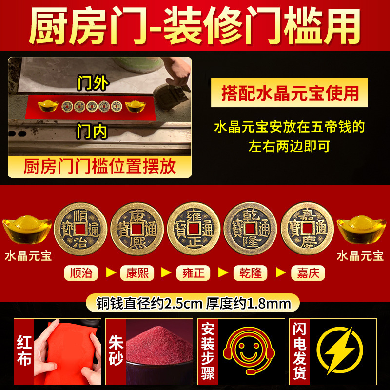 Special for kitchen door - already glued (red cloth and cinnabar included)