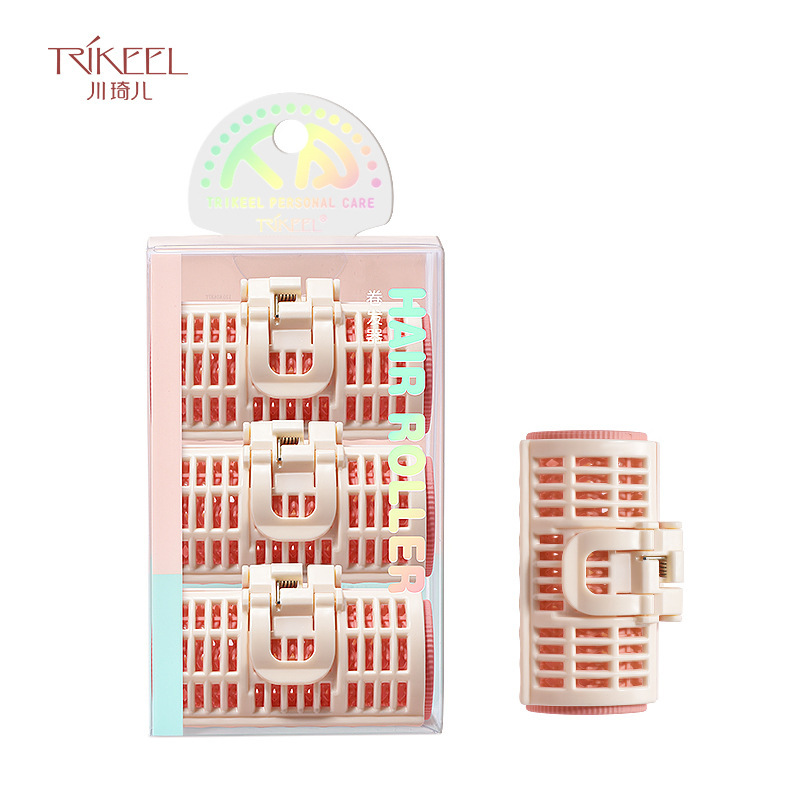 Chuan Qier Air Bangs Roll Fixed Lazy Plastic Curling Cylinder Curling Hair Artifact Sleeping Stereotype Inner Buckle Fluffy Clip