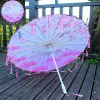 No. 30 solid wood tassel umbrella (reinforced white umbrella line)