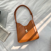 Advanced retro capacious one-shoulder bag, polyurethane fashionable shoulder bag, custom made, high-end