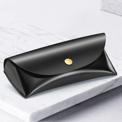 新款墨鏡PU皮盒軟包太陽鏡盒時尚黑色白色手提便攜眼鏡盒廠家批發