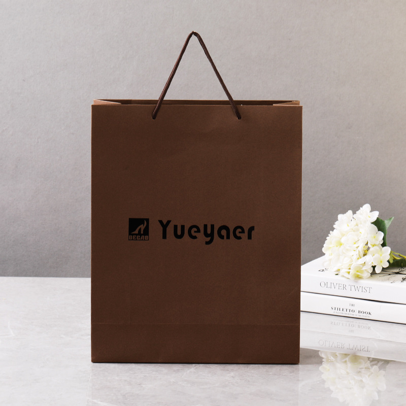 时尚服装店包装袋手提批发可折叠防水纸袋便携手提袋可加印LOGO